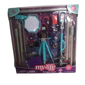 My Life As a Vlogger Play Set for 18" Doll 20-Piece Toy w/ accessories. NIB.